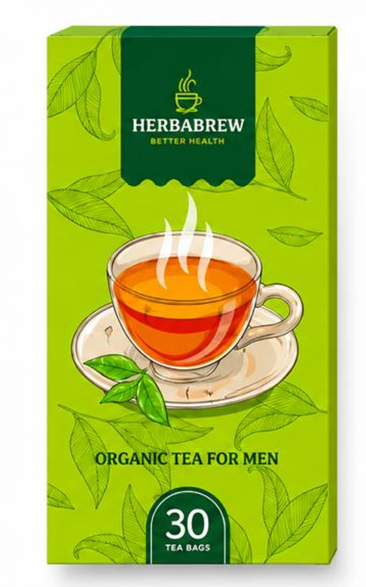 Organic Tea for Men box of thirty organic tea bags